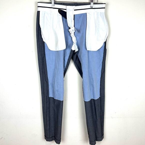 J.Crew Grey Ludlow Slim Carpini Cotton Pants 34 x 32 Read - Picture 5 of 13